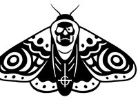 papa death moth decal