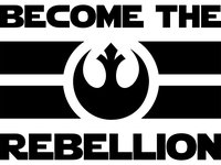 “Become the Rebellion” Star Wars–Inspired Flag Vinyl Decal