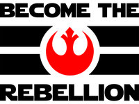 “Become the Rebellion” Star Wars–Inspired Flag Vinyl Decal