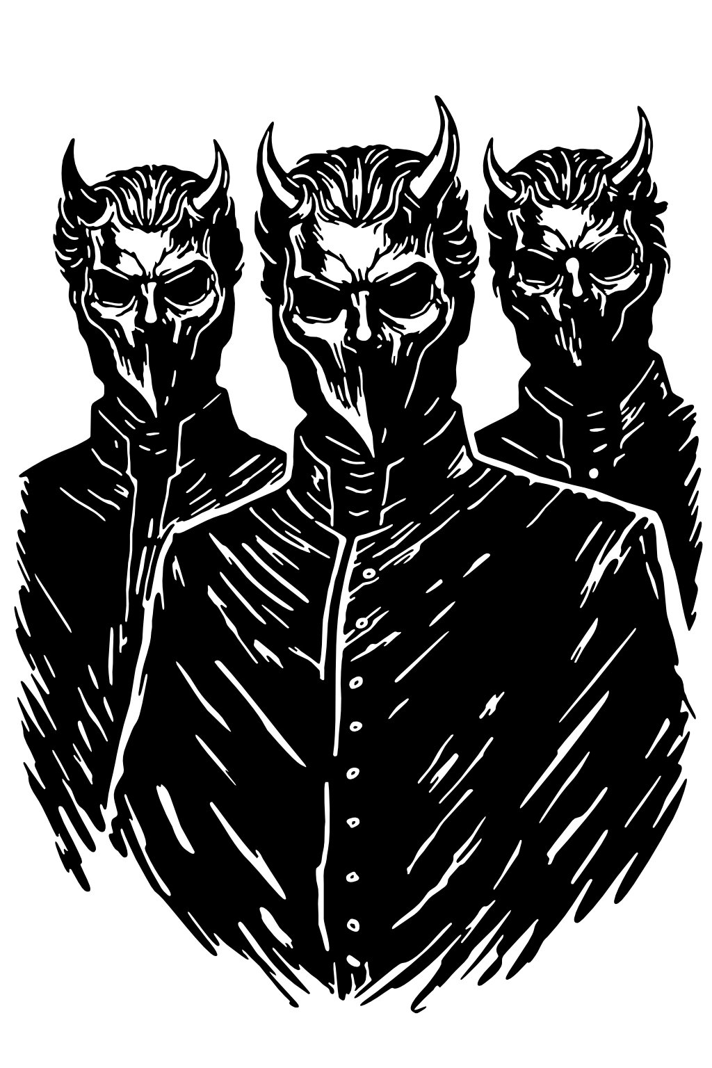 Nameless Ghoul Trio Vinyl Decal