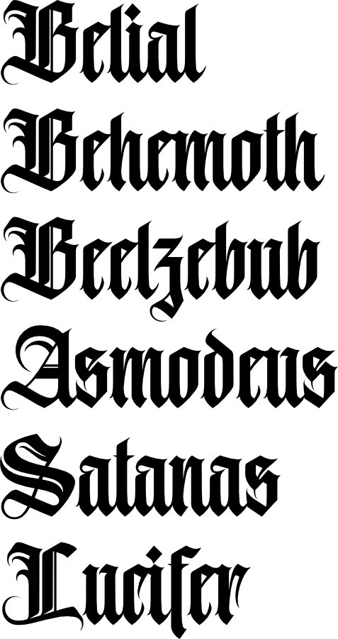 Ghost “Six Lords of Hell” Vinyl Decal