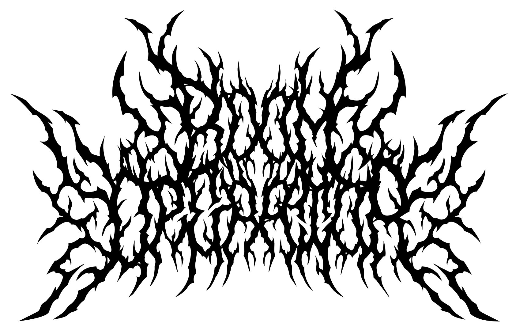 Custom Death Metal Font Vinyl Decal