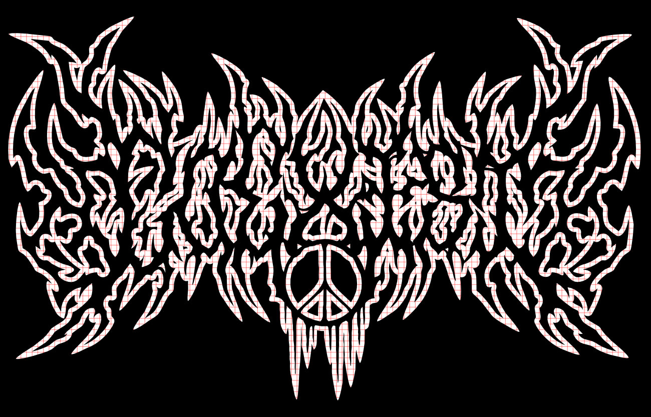 Death metal COEXIST decal