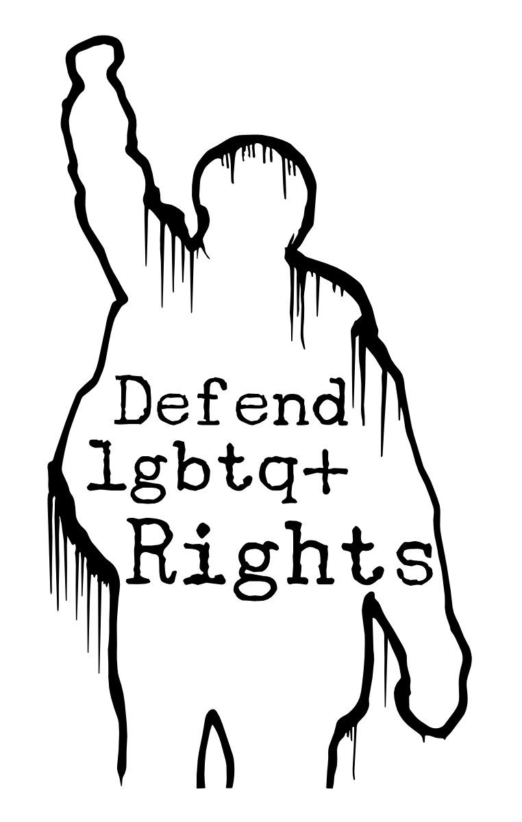 “Defend Human Rights” Resistance Vinyl Decal