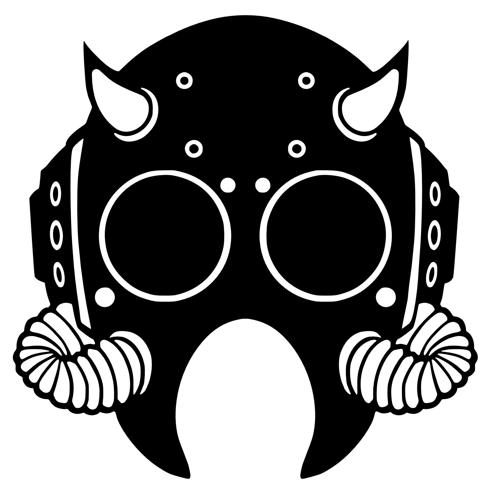 Nameless Ghoul Mask Inspired Vinyl Decal