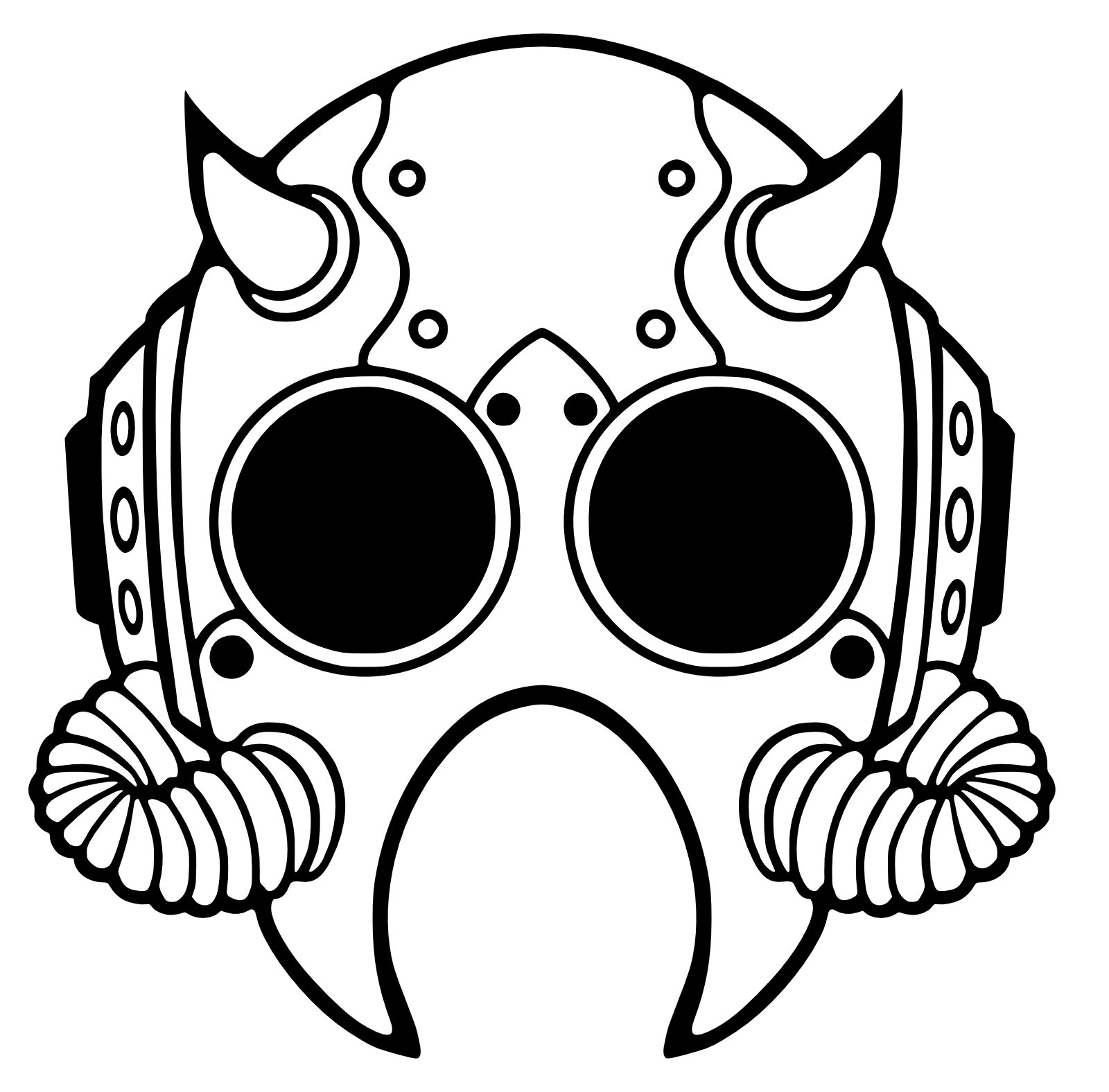 Nameless Ghoul Mask Inspired Vinyl Decal