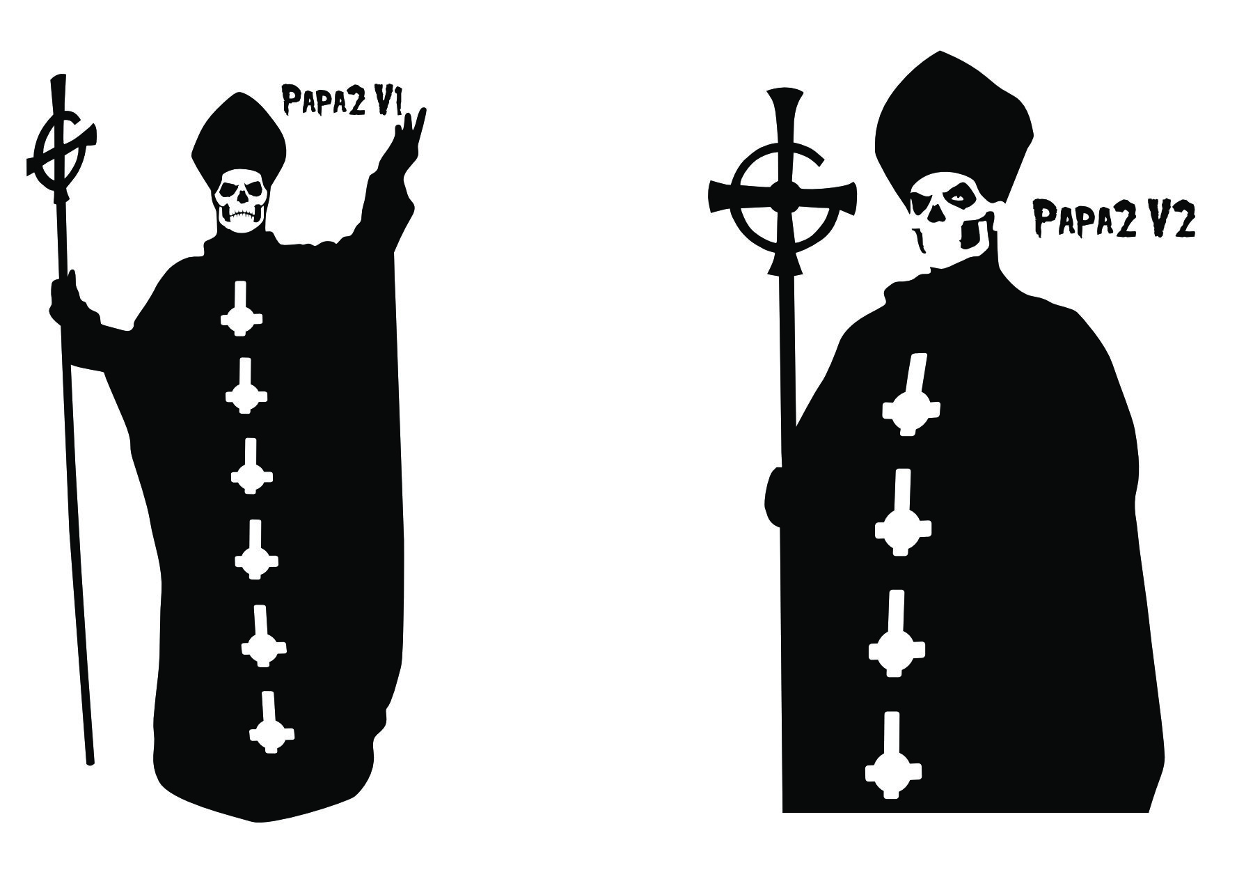 Papa Emeritus II – Ghost–Inspired Vinyl Decal