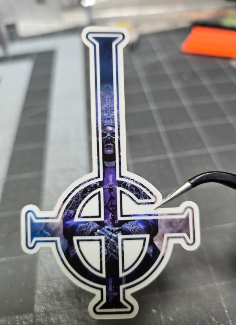 Perpetua Grucifix Die-Cut Sticker