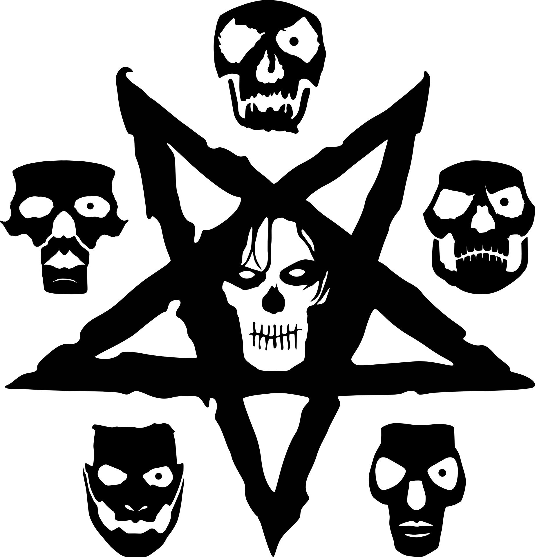 Papa Pentagram Decal
