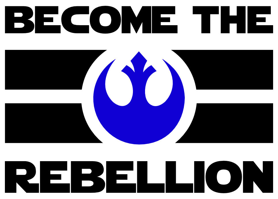 “Become the Rebellion” Star Wars–Inspired Flag Vinyl Decal