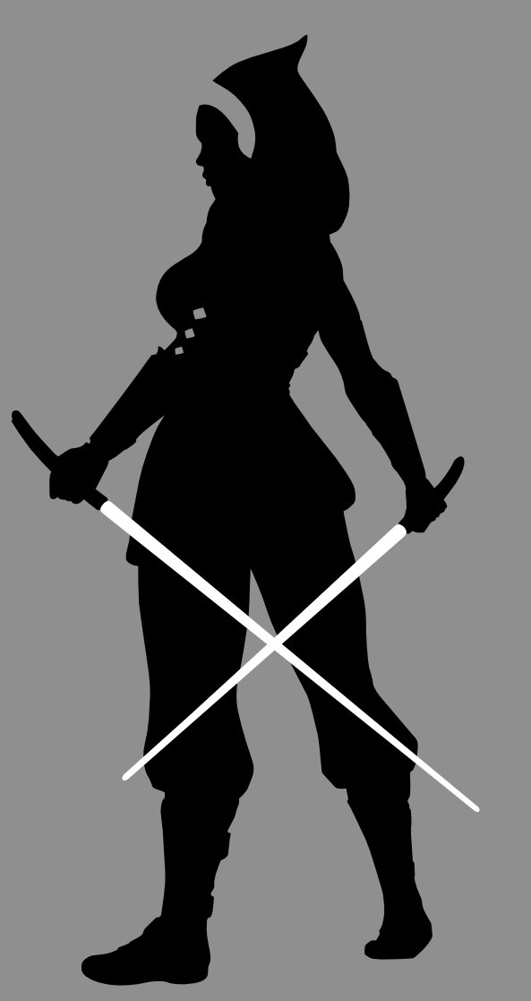 Ahsoka Tano Silhouette Vinyl Decal