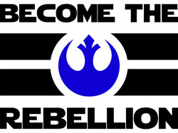 “Become the Rebellion” Star Wars–Inspired Flag Vinyl Decal