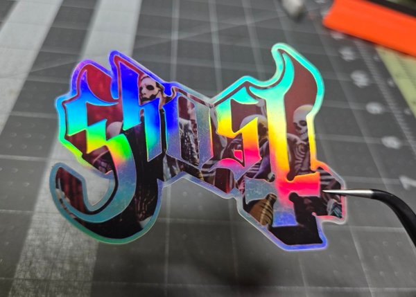 Ghost Logo Die-Cut Sticker — Re-Imperatour